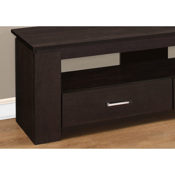 Tv Stand, 48 Inch, Console, Storage Drawers, Living Room, Bedroom, Laminate, Brown